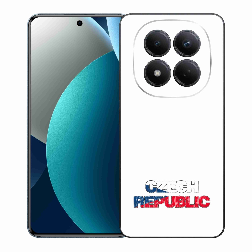 Gélový kryt mmCase na Xiaomi Redmi Note 15 Pro - Czech Republic biele pozadie