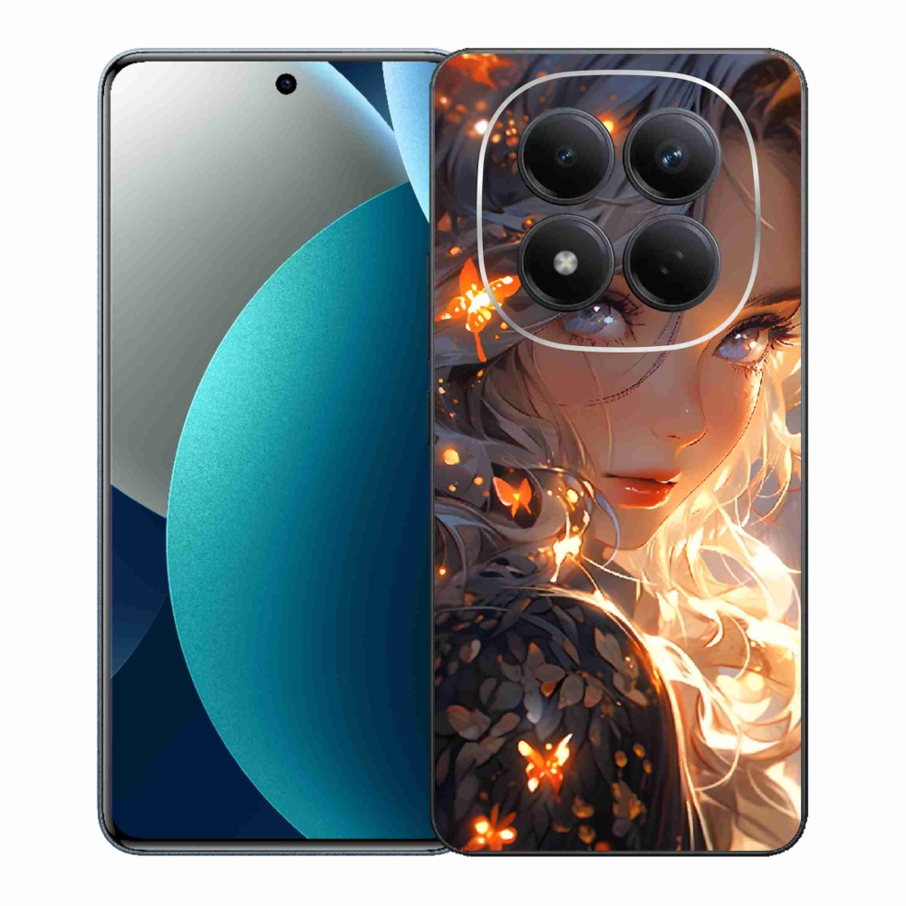 Gélový kryt mmCase na Xiaomi Redmi Note 15 Pro - dievča a motýle