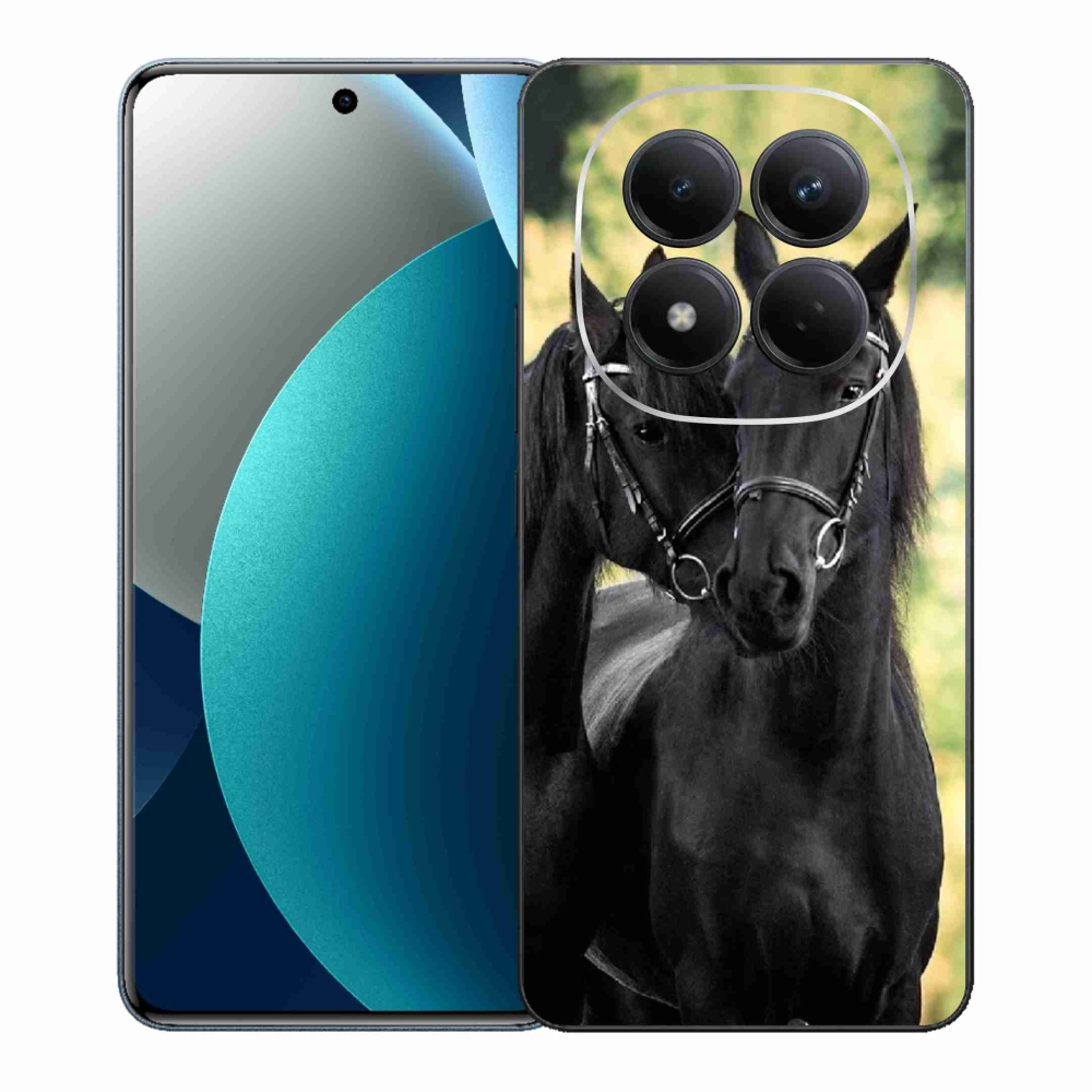 Gélový kryt mmCase na Xiaomi Redmi Note 15 Pro - dva čierne kone