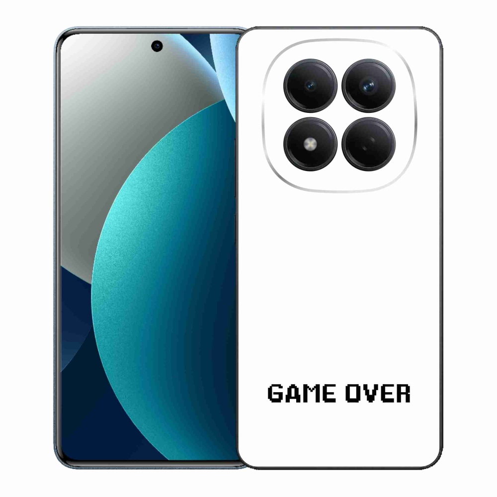 Gélový kryt mmCase na Xiaomi Redmi Note 15 Pro - game over biele pozadie