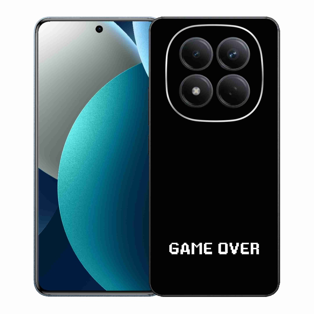 Gélový kryt mmCase na Xiaomi Redmi Note 15 Pro - game over čierne pozadie