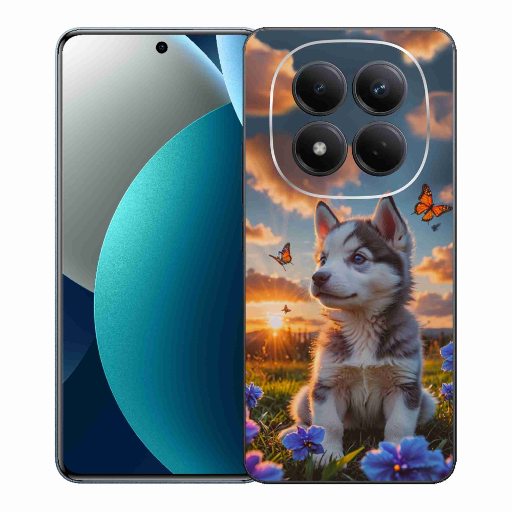 Gélový kryt mmCase na Xiaomi Redmi Note 15 Pro - husky pri západe slnka