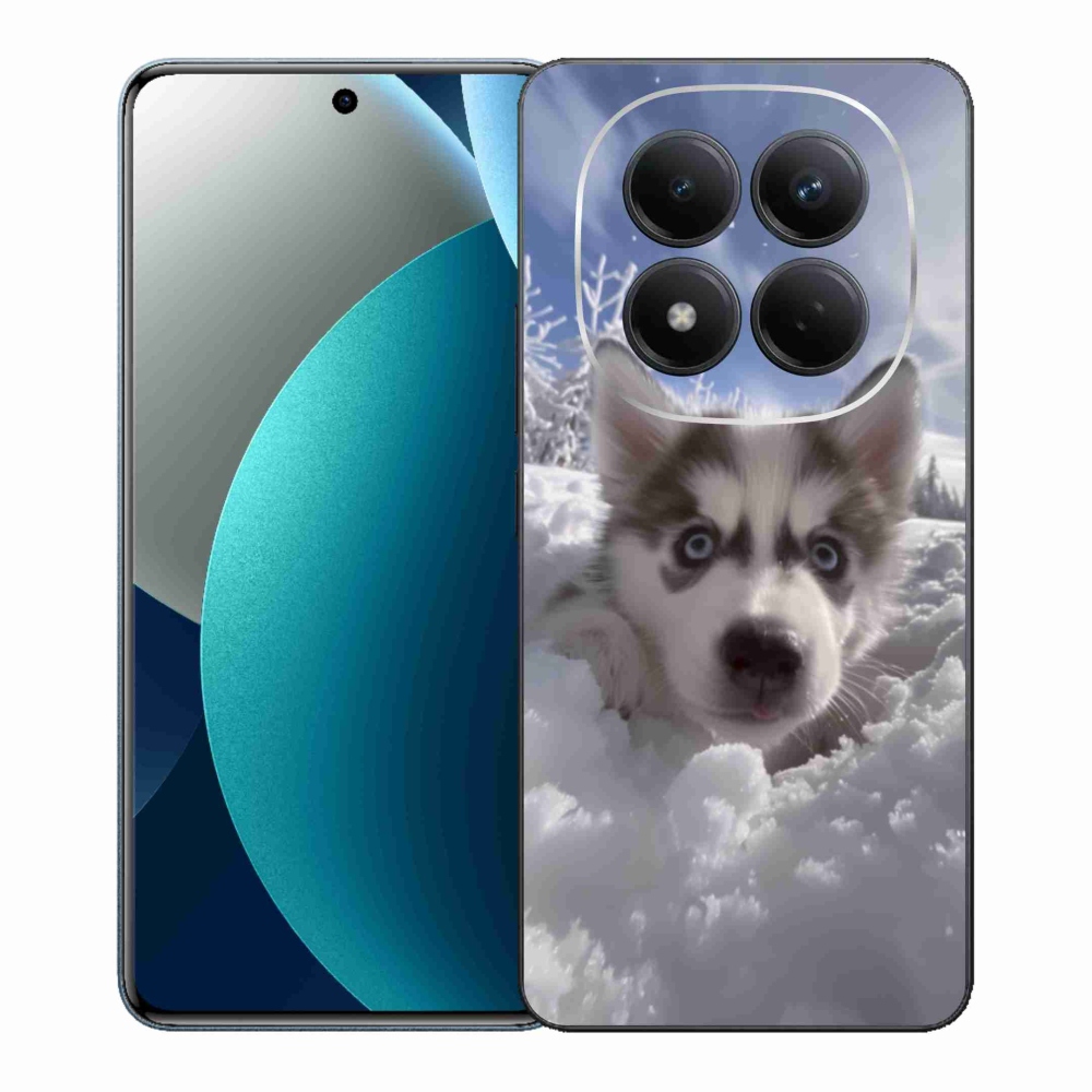 Gélový kryt mmCase na Xiaomi Redmi Note 15 Pro - husky v snehu
