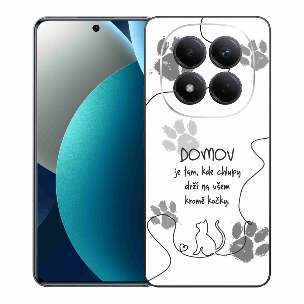 Gélový kryt mmCase na Xiaomi Redmi Note 15 Pro - mačacie motív biele pozadie