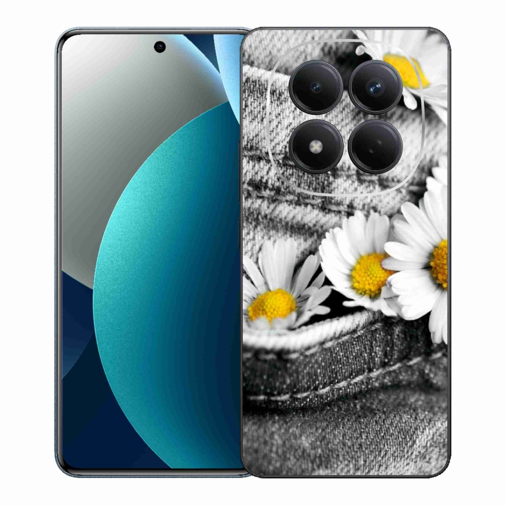 Gélový kryt mmCase na Xiaomi Redmi Note 15 Pro - margaréty