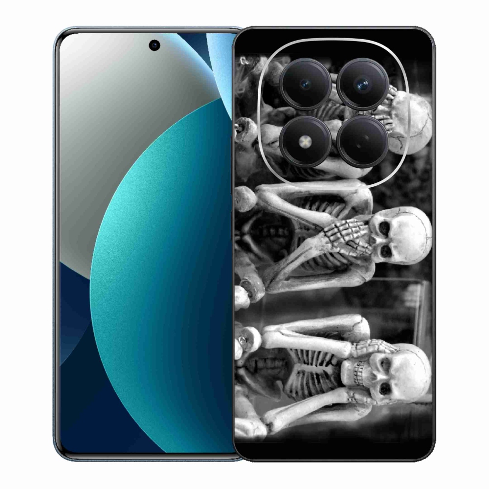 Gélový kryt mmCase na Xiaomi Redmi Note 15 Pro - kostlivci