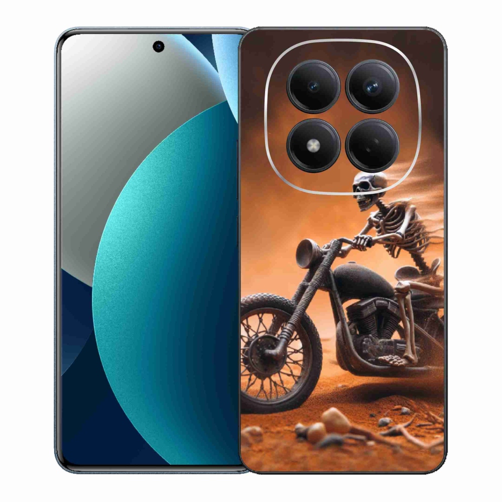 Gélový kryt mmCase na Xiaomi Redmi Note 15 Pro - kostra na motorke