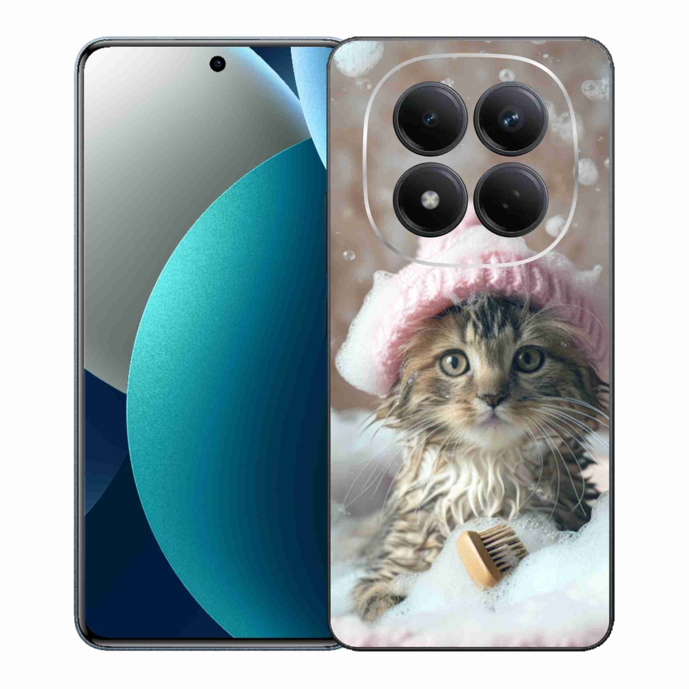 Gélový kryt mmCase na Xiaomi Redmi Note 15 Pro - mačiatko a kúpeľ