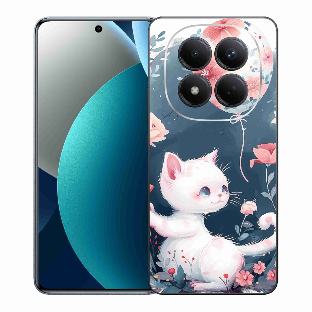 Gélový kryt mmCase na Xiaomi Redmi Note 15 Pro - mačiatko s balónikom