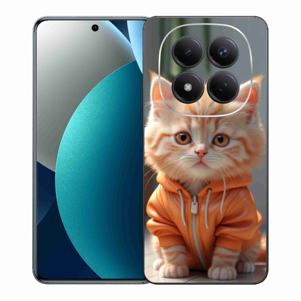 Gélový kryt mmCase na Xiaomi Redmi Note 15 Pro - mačiatko v mikine