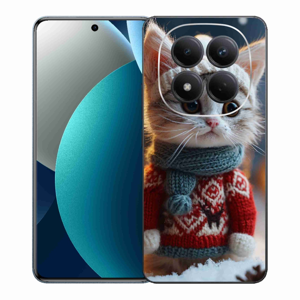 Gélový kryt mmCase na Xiaomi Redmi Note 15 Pro - mačiatko vo svetri