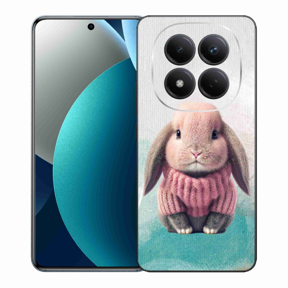 Gélový kryt mmCase na Xiaomi Redmi Note 15 Pro - zajačik vo svetri