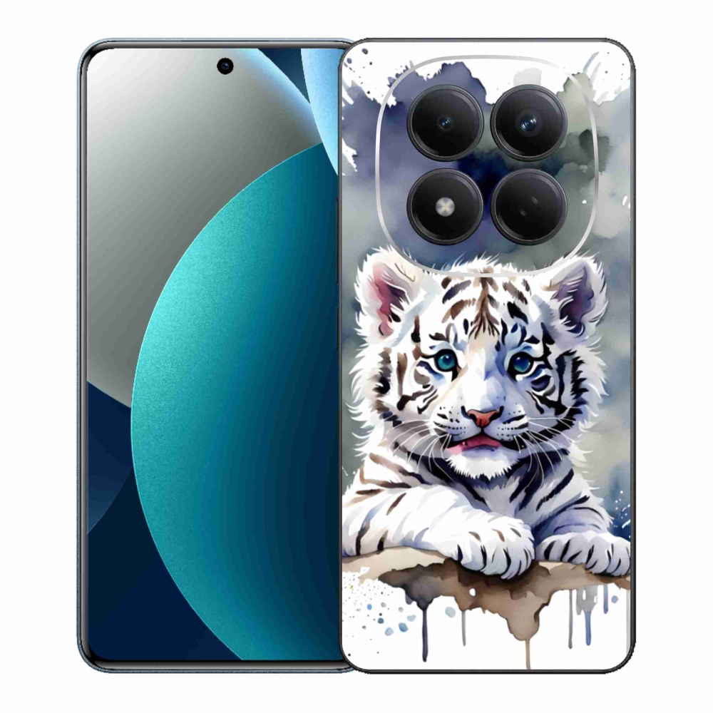 Gélový kryt mmCase na Xiaomi Redmi Note 15 Pro - mláďa bieleho tigra