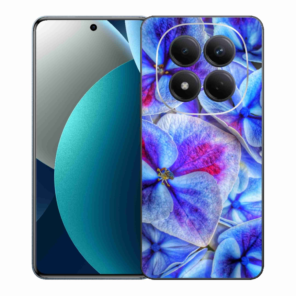Gélový kryt mmCase na Xiaomi Redmi Note 15 Pro - modré kvety 1