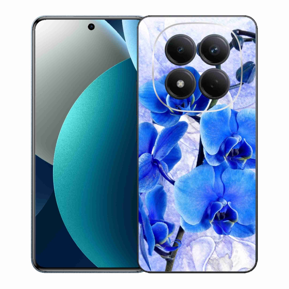 Gélový kryt mmCase na Xiaomi Redmi Note 15 Pro - modré kvety