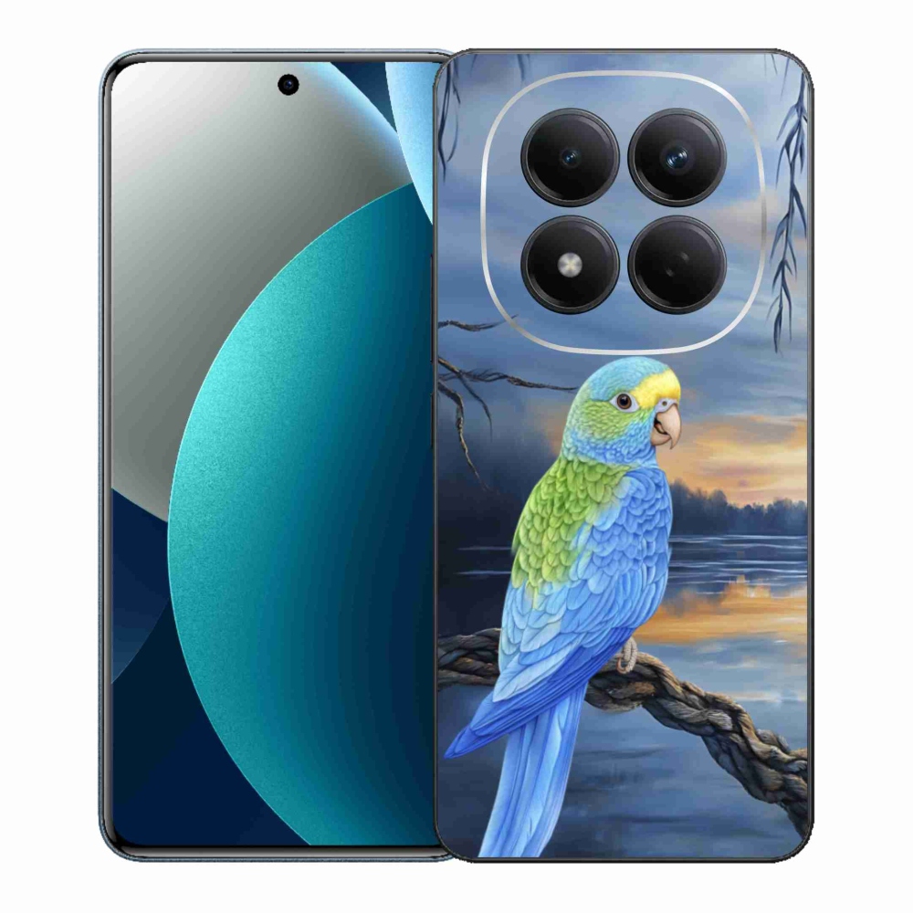 Gélový kryt mmCase na Xiaomi Redmi Note 15 Pro - modrý papagáj