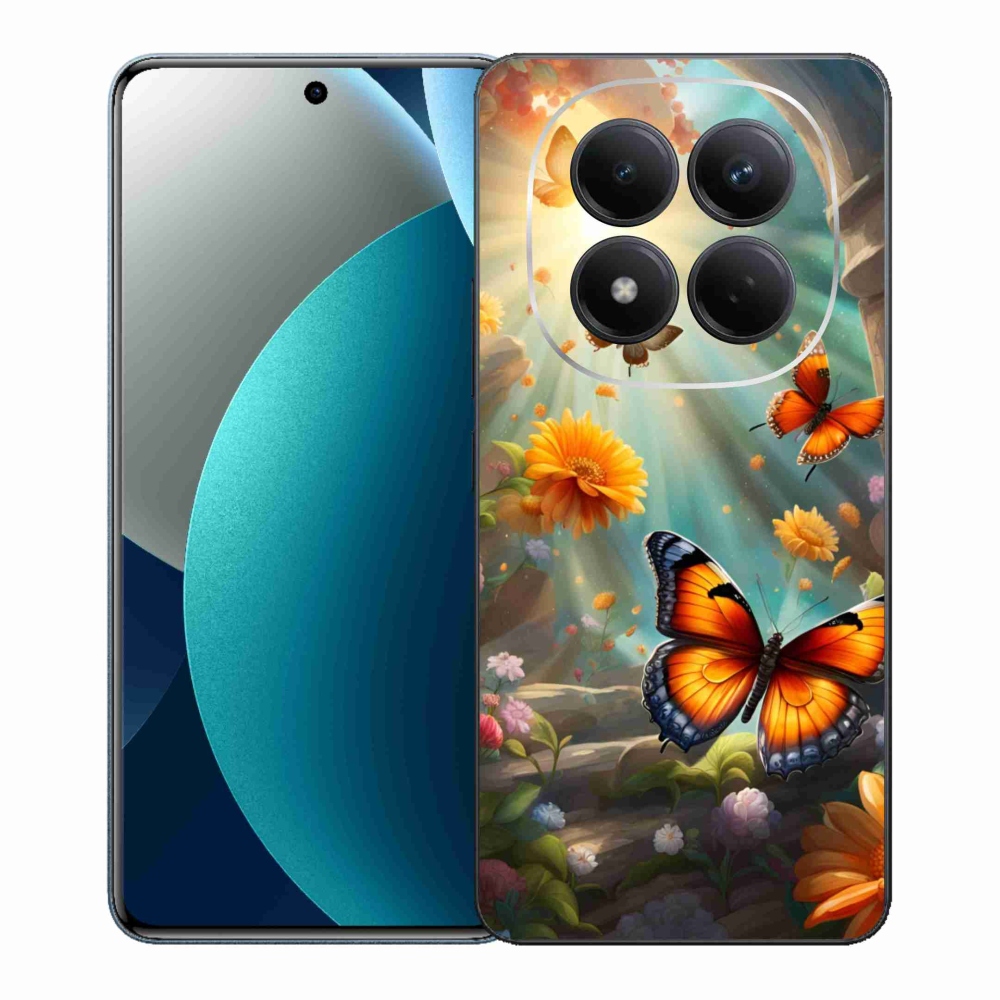 Gélový kryt mmCase na Xiaomi Redmi Note 15 Pro - motýlia záhrada 2