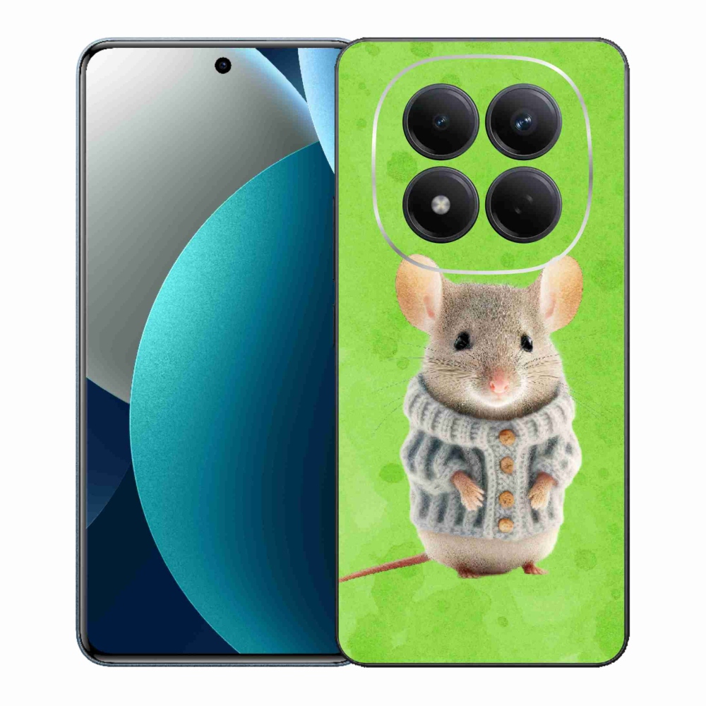 Gélový kryt mmCase na Xiaomi Redmi Note 15 Pro - myška vo svetri