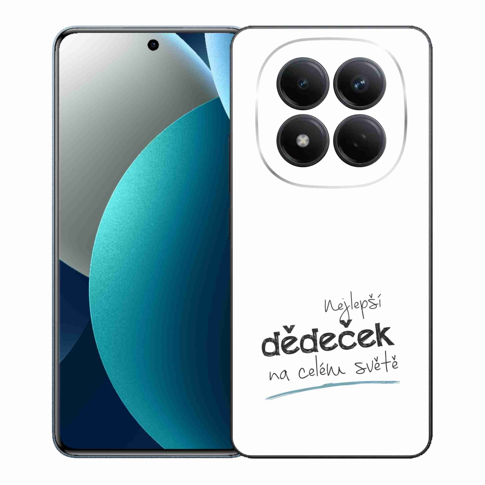 Gélový kryt mmCase na Xiaomi Redmi Note 15 Pro - najlepší dedko 3 biele pozadie