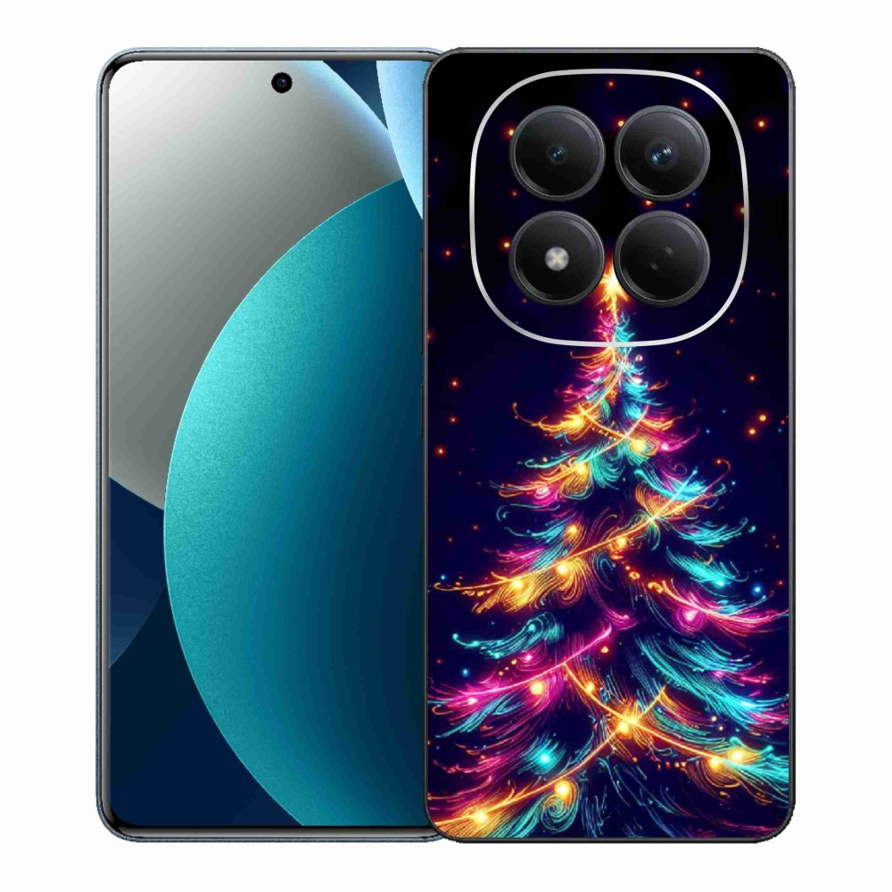 Gélový kryt mmCase na Xiaomi Redmi Note 15 Pro - neónový vianočný stromček