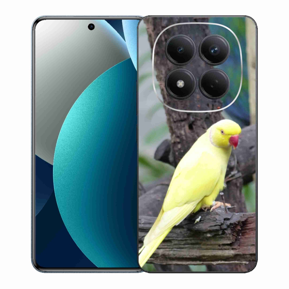 Gélový kryt mmCase na Xiaomi Redmi Note 15 Pro - papagáj alexander žltý