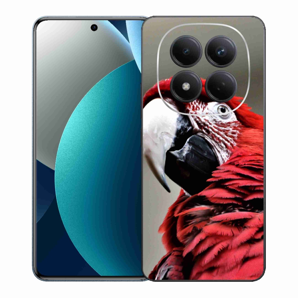 Gélový kryt mmCase na Xiaomi Redmi Note 15 Pro - papagáj ara červený