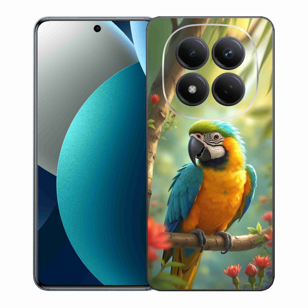 Gélový kryt mmCase na Xiaomi Redmi Note 15 Pro - papagáj ara modrožltá