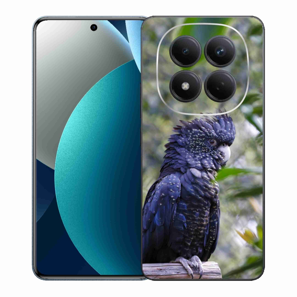 Gélový kryt mmCase na Xiaomi Redmi Note 15 Pro - papagáj kakadu čierny