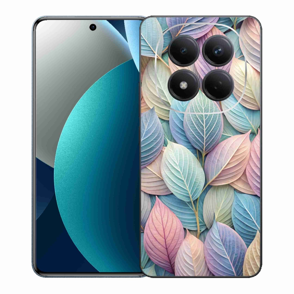 Gélový kryt mmCase na Xiaomi Redmi Note 15 Pro - pastelové listy