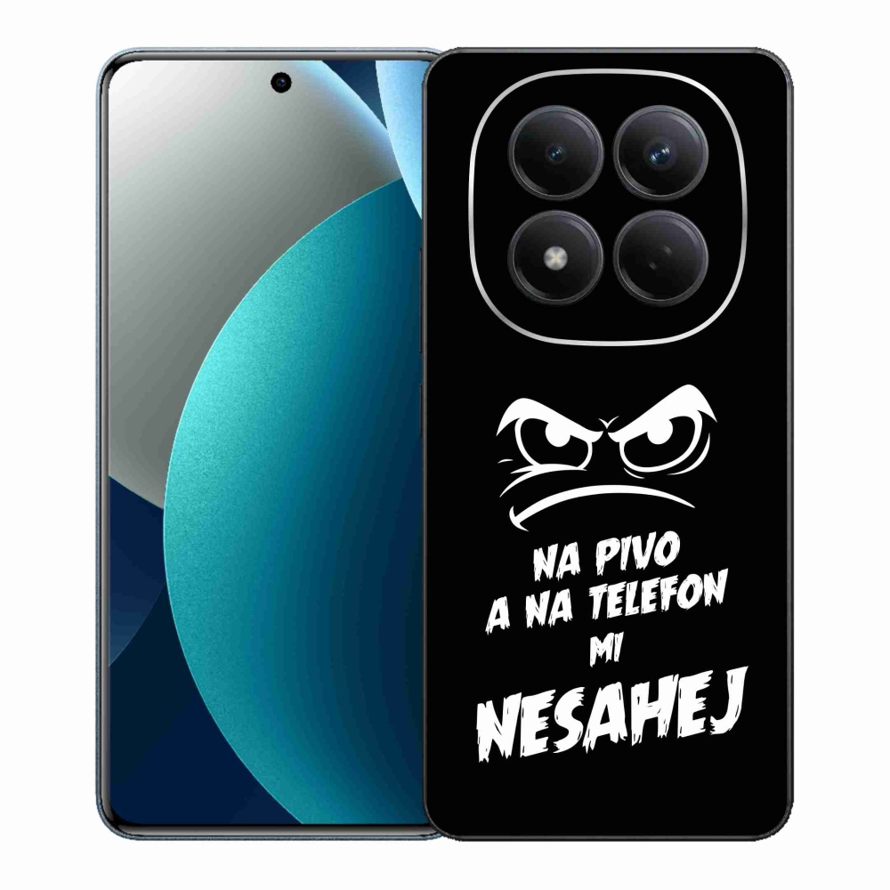 Gélový kryt mmCase na Xiaomi Redmi Note 15 Pro - pivný motív 2 čierne pozadie