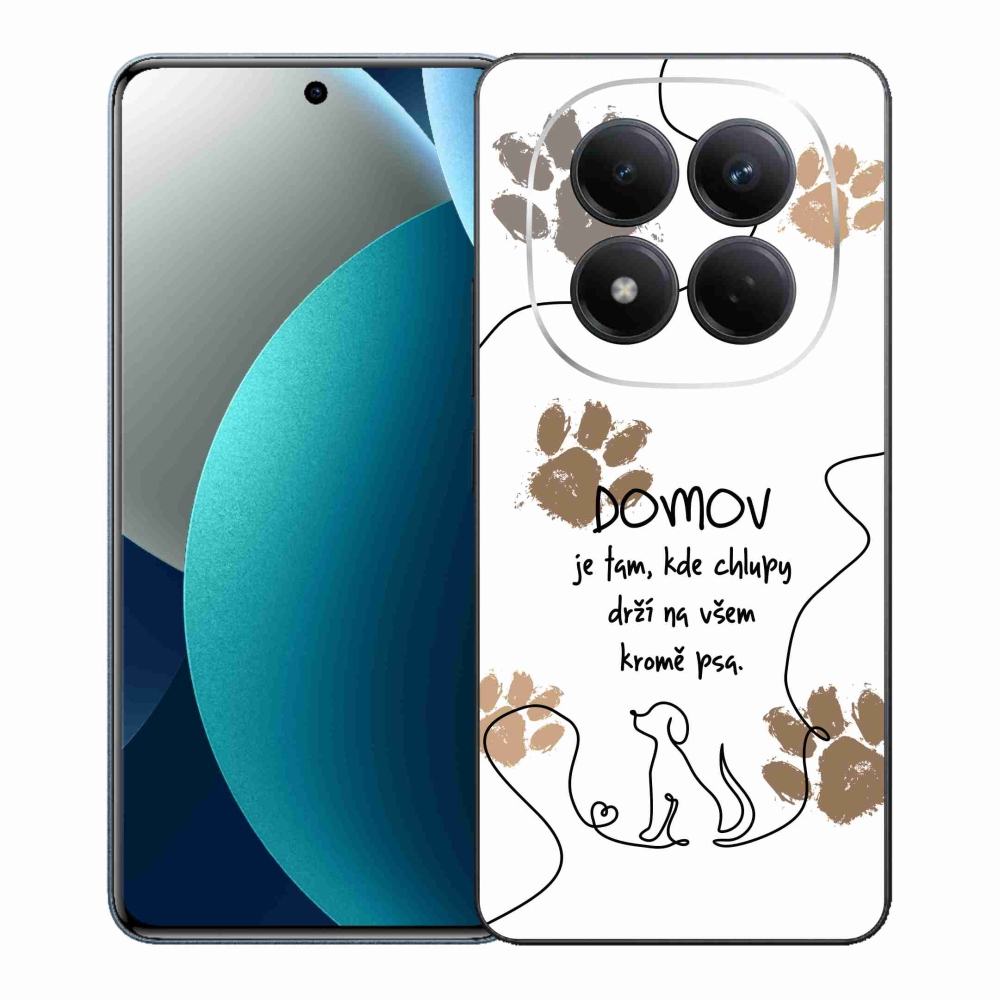 Gélový kryt mmCase na Xiaomi Redmi Note 15 Pro - psí motív biele pozadie