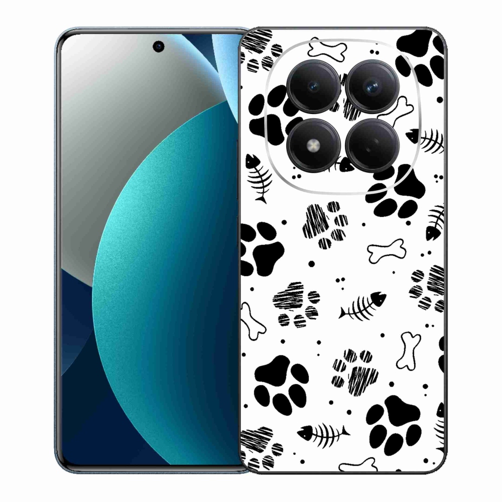 Gélový kryt mmCase na Xiaomi Redmi Note 15 Pro - psie labky 1