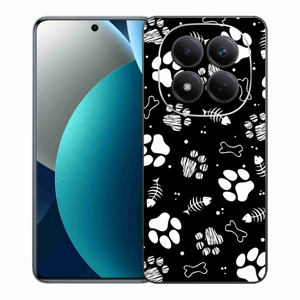 Gélový kryt mmCase na Xiaomi Redmi Note 15 Pro - psie labky