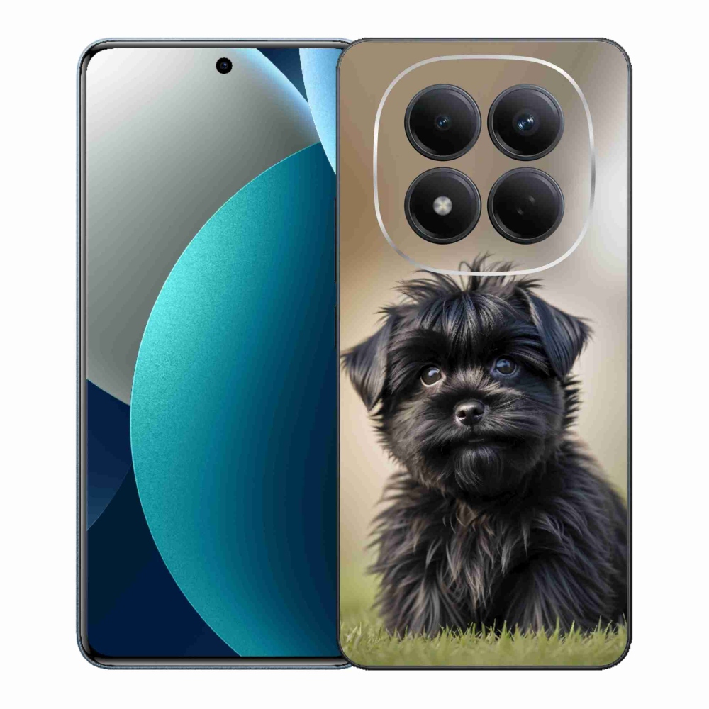 Gélový kryt mmCase na Xiaomi Redmi Note 15 Pro - roztomilý čierny psík