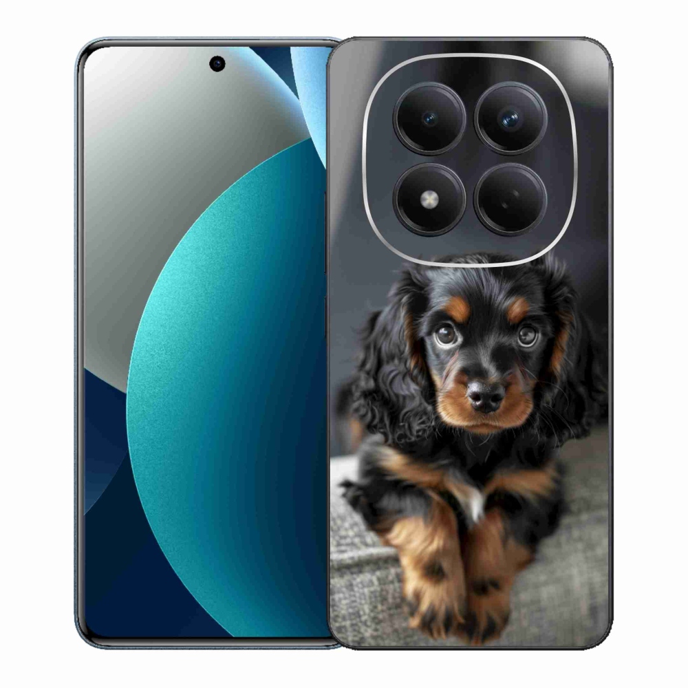 Gélový kryt mmCase na Xiaomi Redmi Note 15 Pro - roztomilý dlhosrstý jazvečík