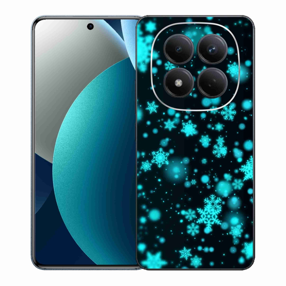 Gélový kryt mmCase na Xiaomi Redmi Note 15 Pro - snehové vločky 1