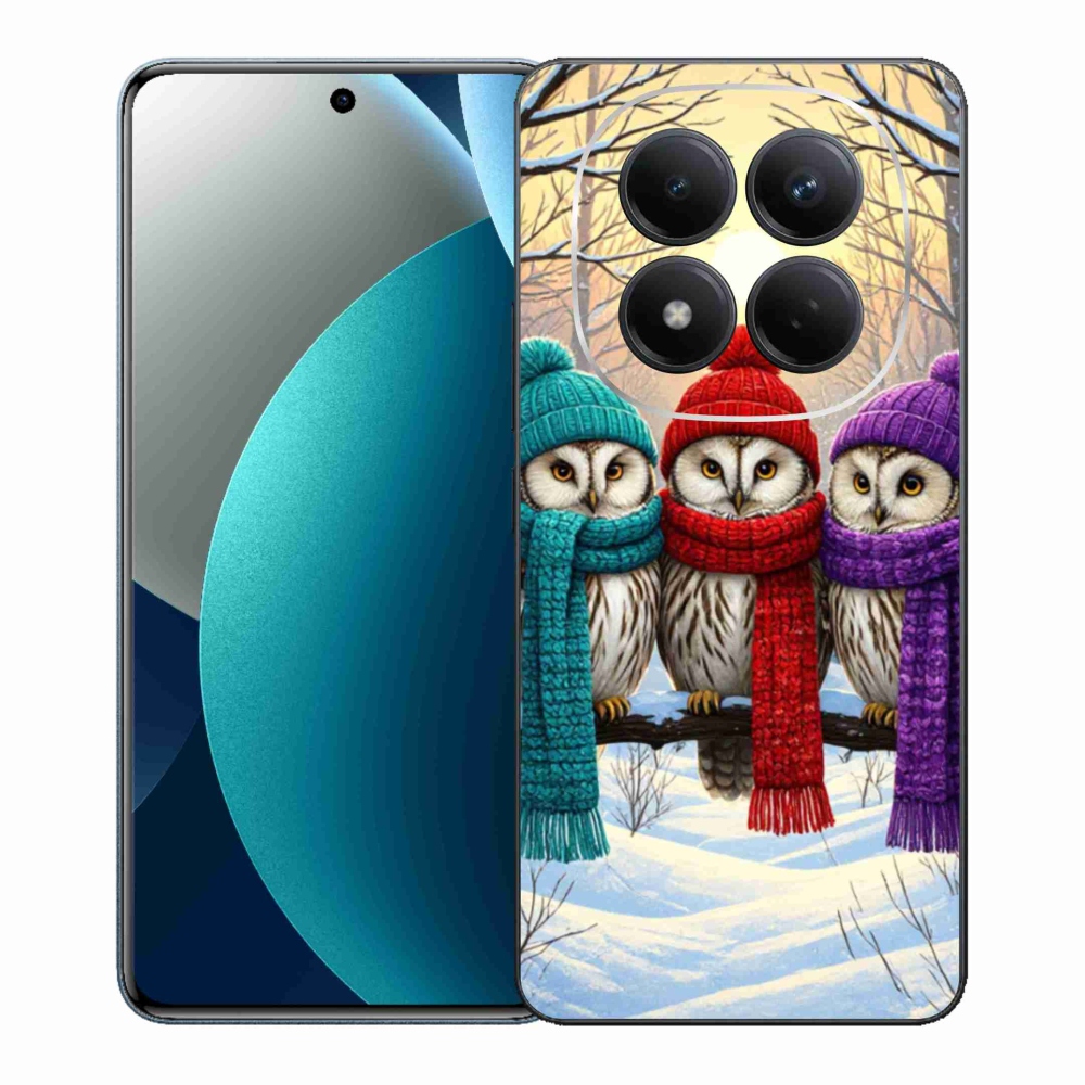 Gélový kryt mmCase na Xiaomi Redmi Note 15 Pro - soví priatelia