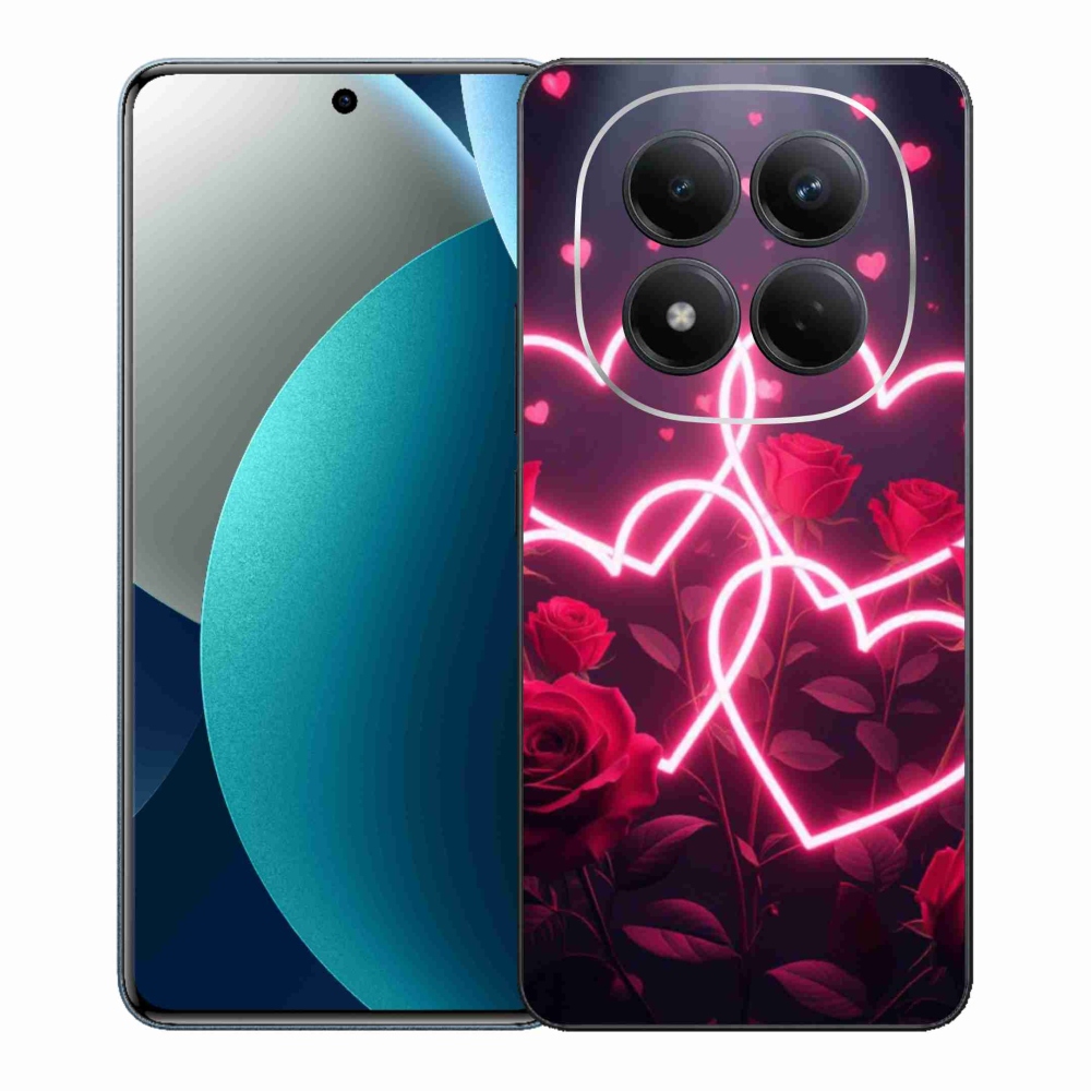 Gélový kryt mmCase na Xiaomi Redmi Note 15 Pro - srdce lásky