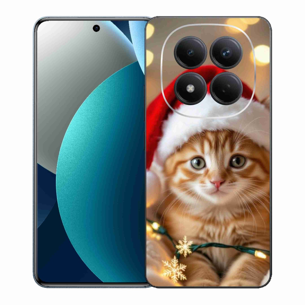 Gélový kryt mmCase na Xiaomi Redmi Note 15 Pro - vianočné mačiatko
