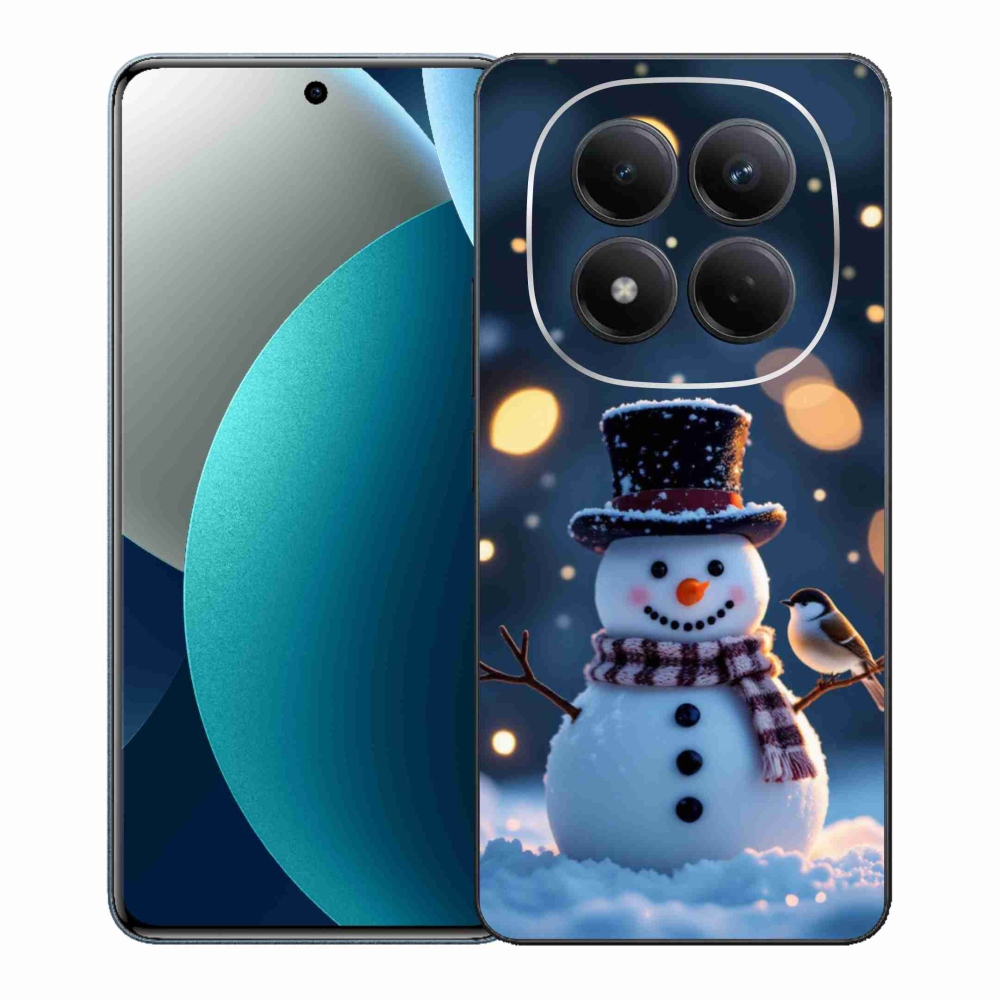 Gélový kryt mmCase na Xiaomi Redmi Note 15 Pro - vianočný snehuliak