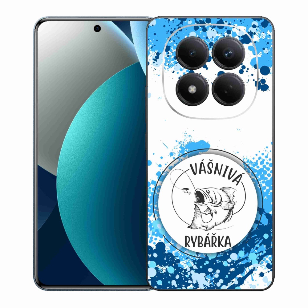 Gélový kryt mmCase na Xiaomi Redmi Note 15 Pro - vášnivá rybárka biele pozadie