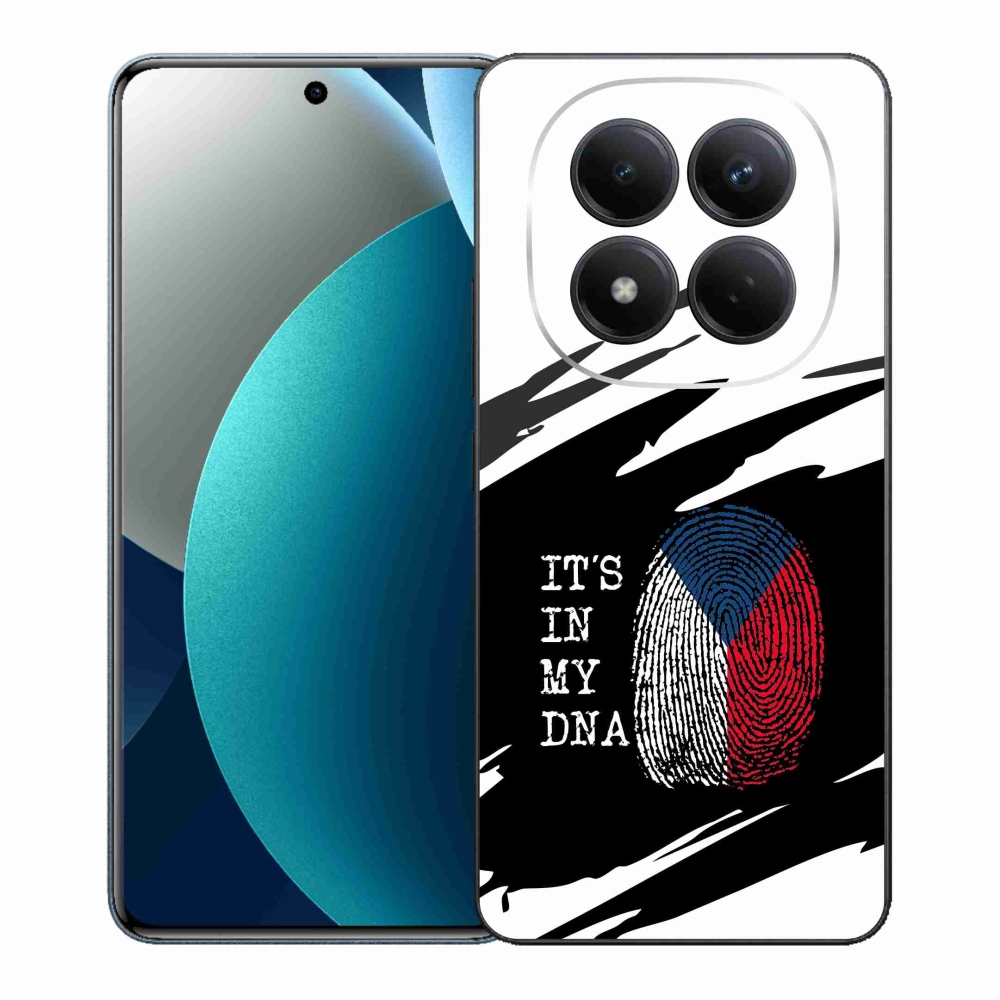 Gélový kryt mmCase na Xiaomi Redmi Note 15 Pro - vlajka odtlačok prsta čiernobiele pozadie