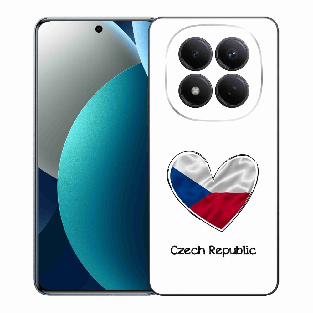Gélový kryt mmCase na Xiaomi Redmi Note 15 Pro - vlajka srdca biele pozadie