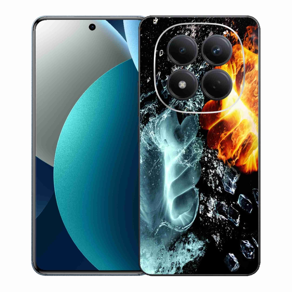 Gélový kryt mmCase na Xiaomi Redmi Note 15 Pro - voda a oheň