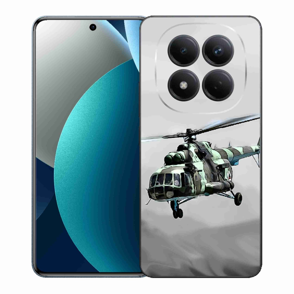 Gélový kryt mmCase na Xiaomi Redmi Note 15 Pro - vojenský vrtuľník