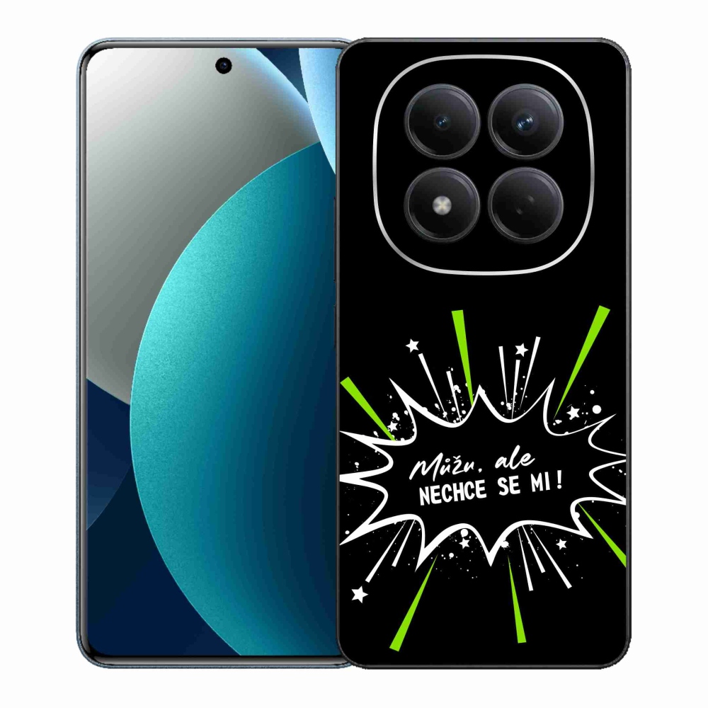 Gélový kryt mmCase na Xiaomi Redmi Note 15 Pro - vtipný text 11 čierne pozadie