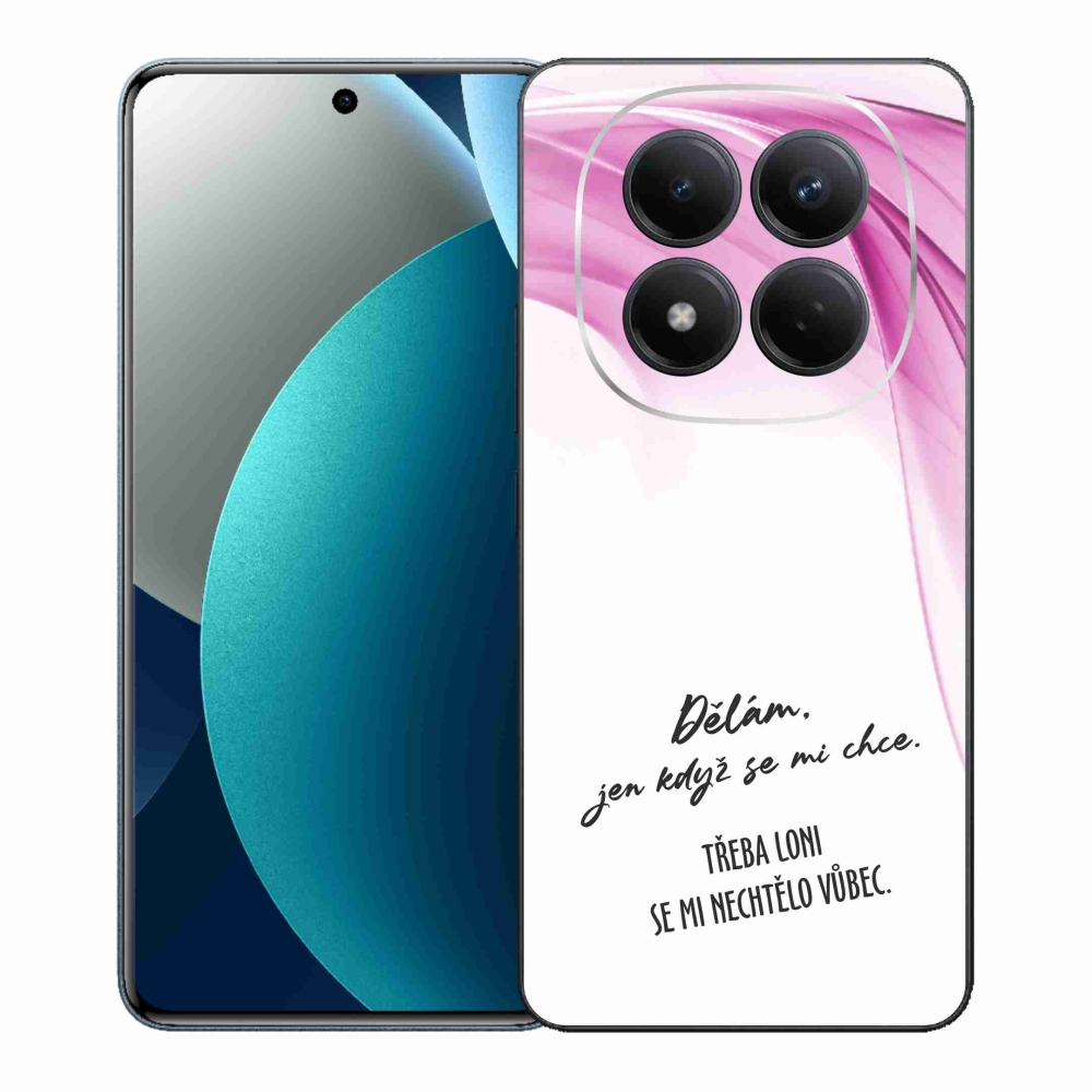 Gélový kryt mmCase na Xiaomi Redmi Note 15 Pro - vtipný text 12 biele pozadie