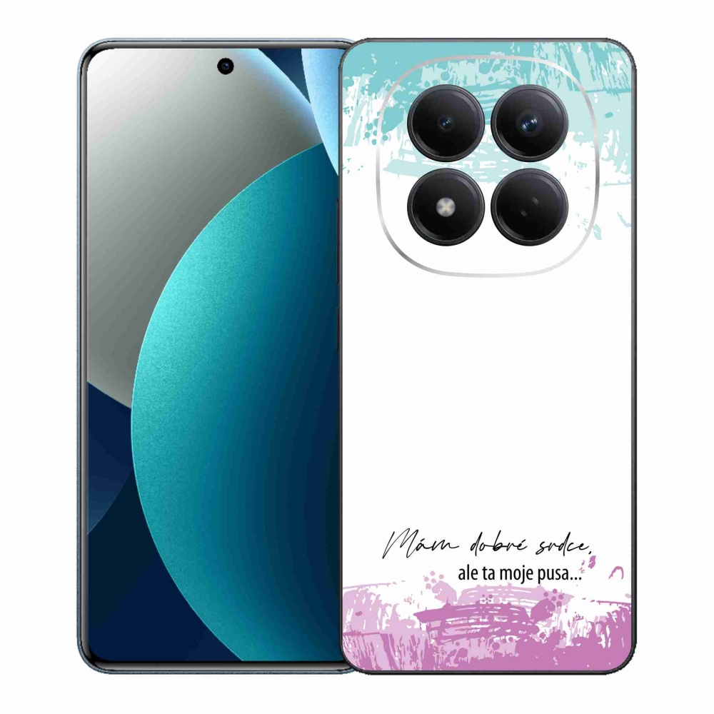 Gélový kryt mmCase na Xiaomi Redmi Note 15 Pro - vtipný text 3 biele pozadie