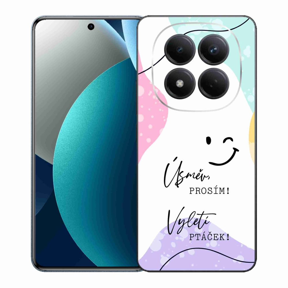 Gélový kryt mmCase na Xiaomi Redmi Note 15 Pro - vtipný text 4 biele pozadie