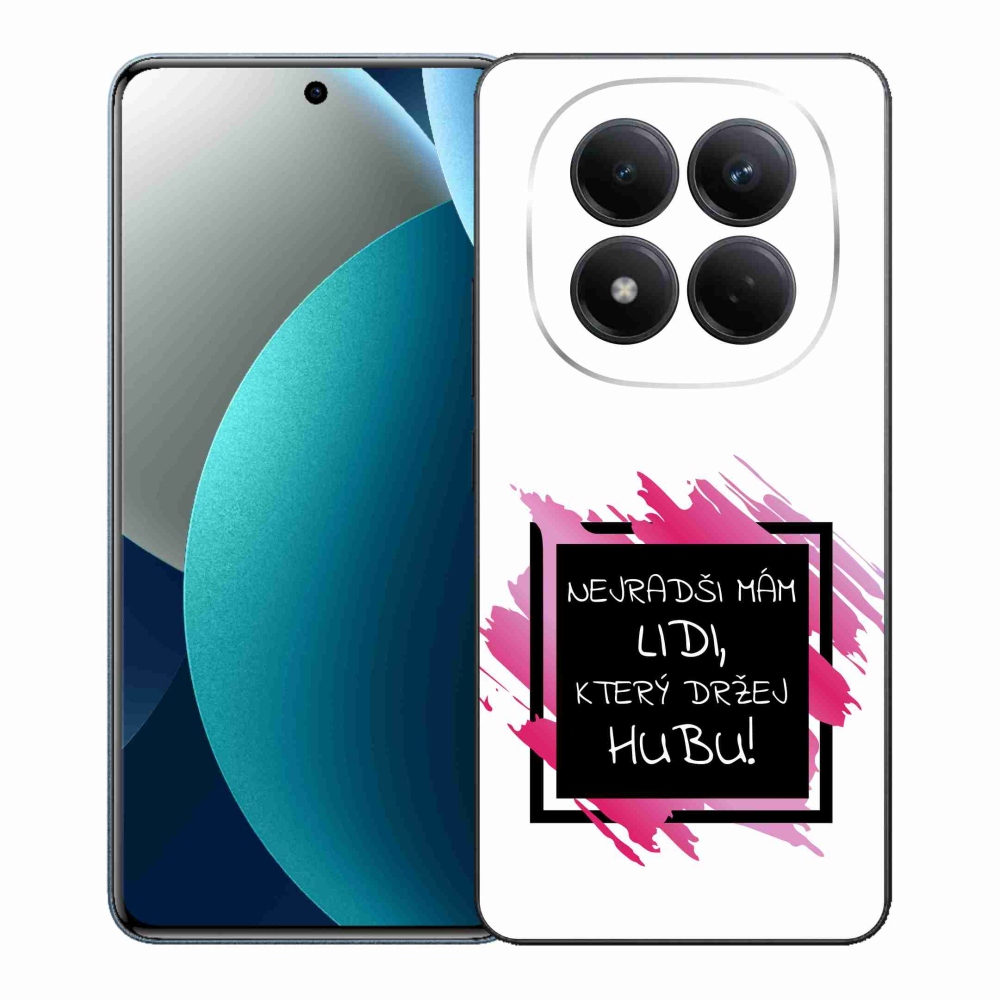 Gélový kryt mmCase na Xiaomi Redmi Note 15 Pro - vtipný text 7 čiernobiele pozadie